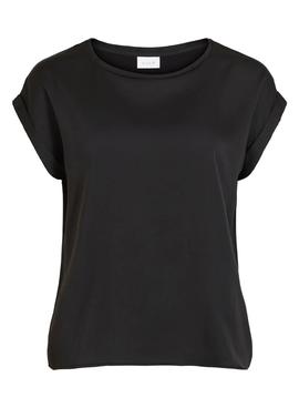 Camiseta Vila Viellette Negro para Mujer