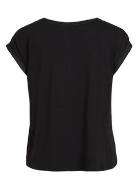 Camiseta Vila Viellette Negro para Mujer