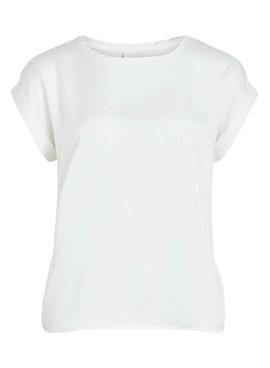 Camiseta Vila Viellette Blanco para Mujer