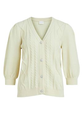 Chaqueta Vila Vibecks Beige para Mujer