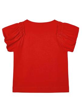 Camiseta Mayoral Ecofriends Rojo para Niña