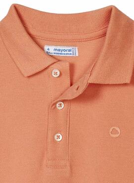 Polo Mayoral Granito Naranja para Niño