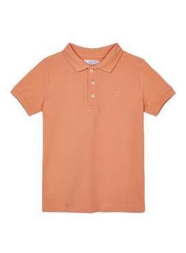 Polo Mayoral Granito Naranja para Niño