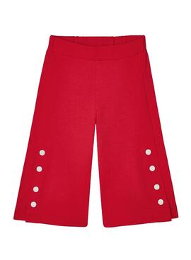 Pantalón Mayoral Culotte Rojo Amapola para Niña