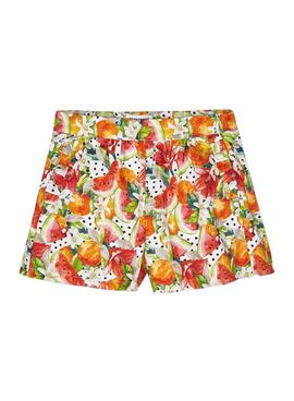 Short Mayoral Estampado Persimon Naranja Niña