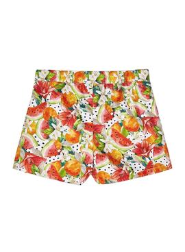 Short Mayoral Estampado Persimon Naranja Niña