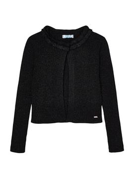 Chaqueta Mayoral Tricot Canale Negro para Niña