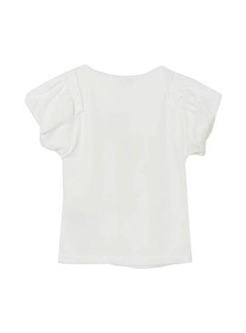 Camiseta Mayoral Espalda Chica Blanco para Niña