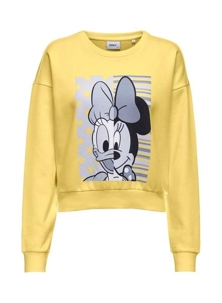 Sudadera Only Disney Life Amarillo para Mujer