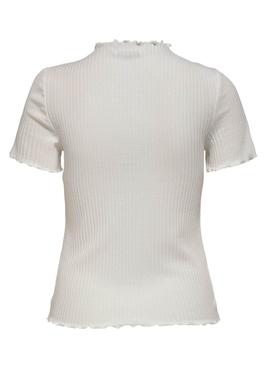 Camiseta Only Emma Blanco para Mujer