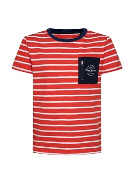 Camiseta Pepe Jeans Daniel Rojo para Niño