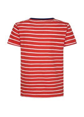 Camiseta Pepe Jeans Daniel Rojo para Niño