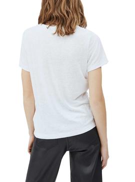 Camiseta Pepe Jeans Brooklyn Blanco para Mujer