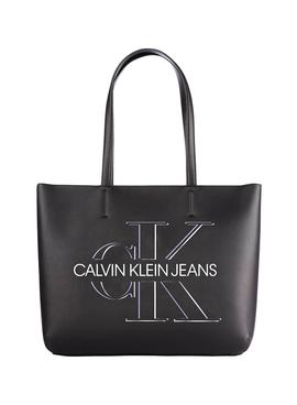Bolso Calvin Klein Shopper 29 Glow Negro Mujer