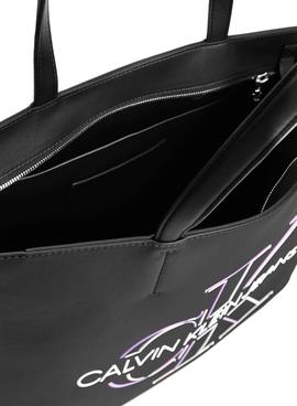 Bolso Calvin Klein Shopper 29 Glow Negro Mujer