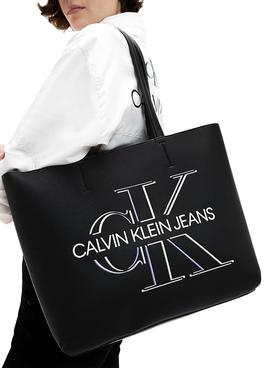 Bolso Calvin Klein Shopper 29 Glow Negro Mujer