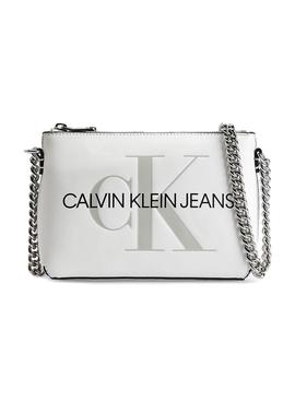 Bolso Calvin Klein Camera Pouch Blanco Mujer