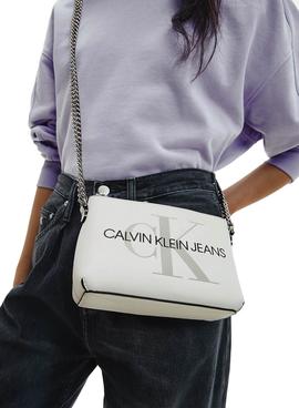 Bolso Calvin Klein Camera Pouch Blanco Mujer