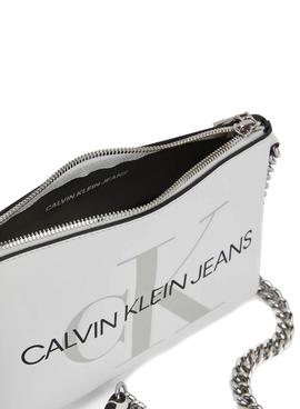 Bolso Calvin Klein Camera Pouch Blanco Mujer