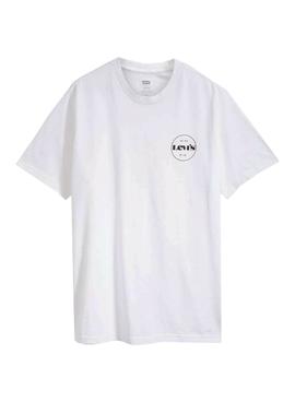 Camiseta Levis Relaxed Fit Tee Logo Blanco Hombre
