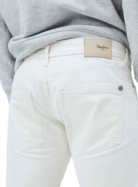 Pantalón Vaquero Pepe Jeans Stanley Blanco Hombre