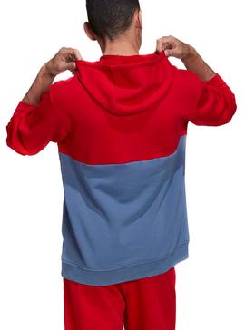 Sudadera Adidas Sliced Trefoil Rojo para Hombre