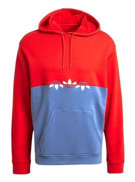 Sudadera Adidas Sliced Trefoil Rojo para Hombre