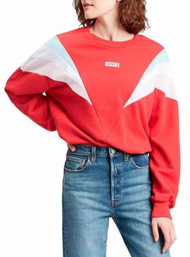 Sudadera Levis Florence Rojo Mujer