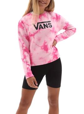 Sudadera Vans Hypno Crew Rosa para Niña