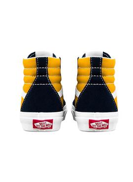 Zapatillas Vans Sk8-Hi Azul Marino y Amarillo