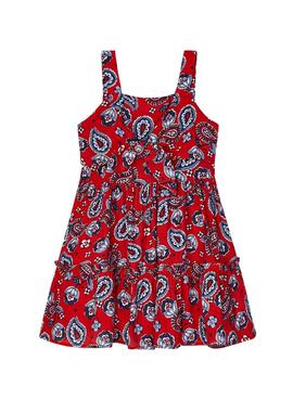 Vestido Mayoral Estampado Amapola Rojo para Niña