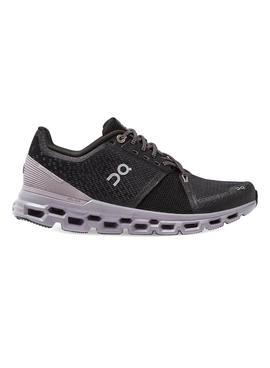 Zapatillas On Running Cloudstratus Black Lilac 