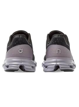 Zapatillas On Running Cloudstratus Black Lilac Mujer
