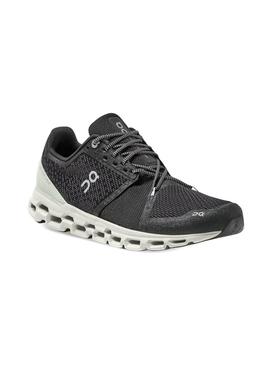 Zapatillas On Running Cloudstratus Black Mineral Hombre