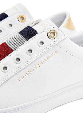 Zapatillas Tommy Hilfiger Elastic Slip Blanco