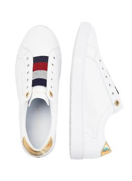 Zapatillas Tommy Hilfiger Elastic Slip Blanco