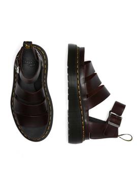 Sandalias Dr Martens Clarissa Quad Granate Mujer