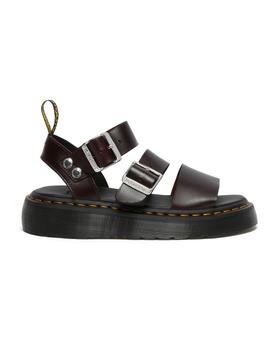 Sandalias Dr Martens Gryphon Quad Granate Mujer