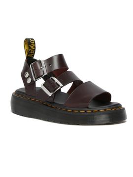 Sandalias Dr Martens Gryphon Quad Granate Mujer