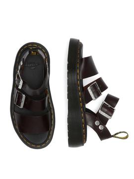 Sandalias Dr Martens Gryphon Quad Granate Mujer