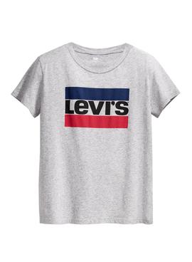 Camiseta Levis The Perfect Tee Gris para Mujer