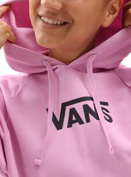 Sudadera Vans Flying V Boxy Rosa para Mujer