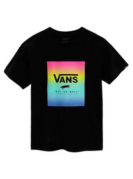 Camiseta Vans Classic Print Box Negro para Hombre