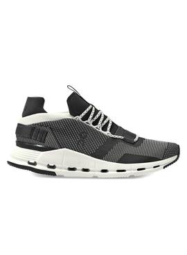 Zapatillas On Running Cloudnova Black White Hombre