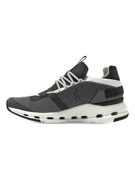 Zapatillas On Running Cloudnova Black White Hombre