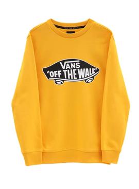 Sudadera Vans OTW Crew Amarillo Para Niño