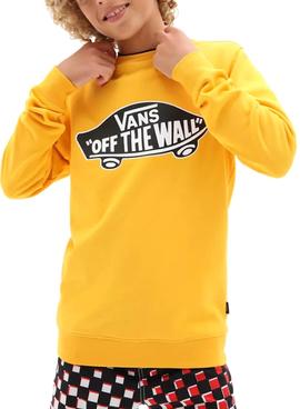 Sudadera Vans OTW Crew Amarillo Para Niño