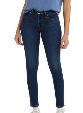 Pantalón Vaquero Levis 711 Skinny Azul Para Mujer