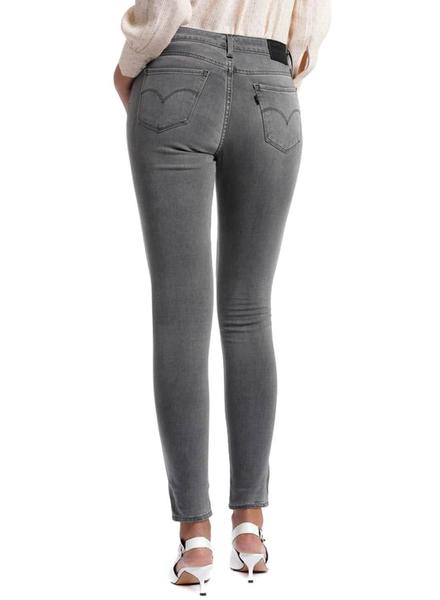 Vaquero Levis 711 Skinny Gris Para Mujer