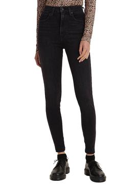 Pantalón Vaquero Levis Mile High Negro para Mujer